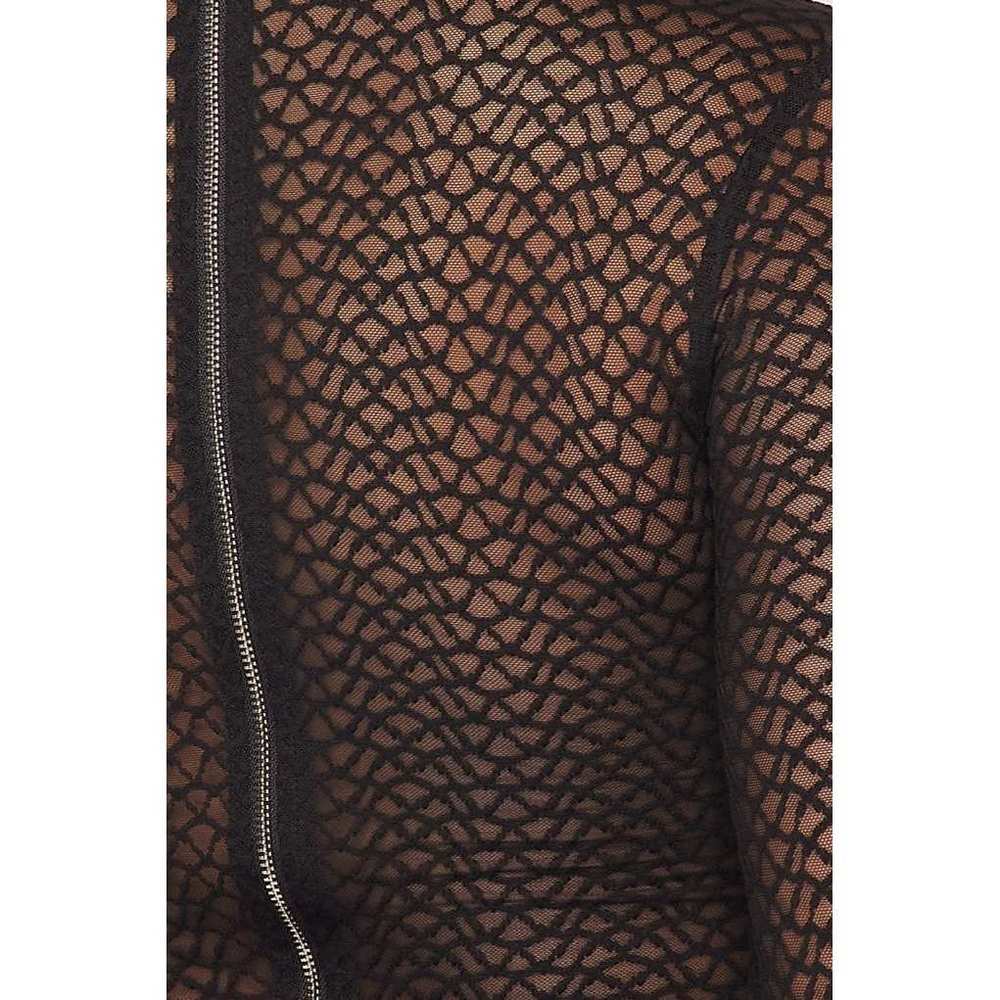 Sexy Mesh Mock Neck Top - Picture 4 of 8